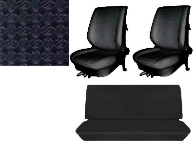 Stoelbekleding set zwart 8.72-7.75